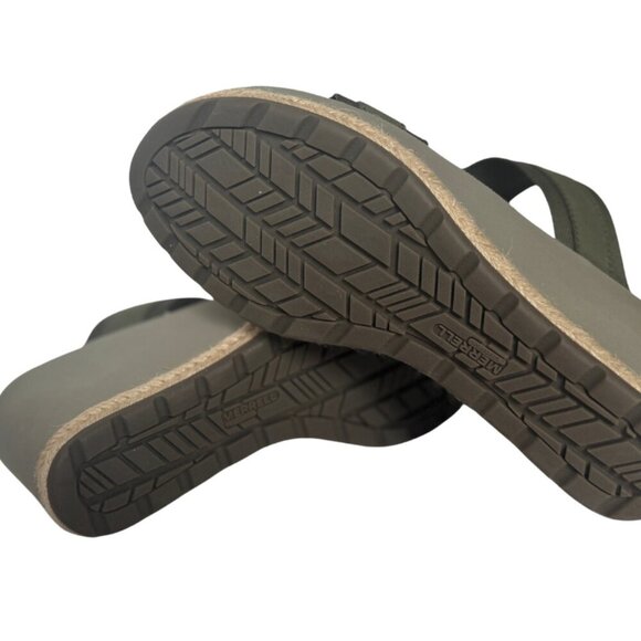 Merrell Kaiteri Women's Wedge Slide Olive Green Sandals - Picture 3 of 5